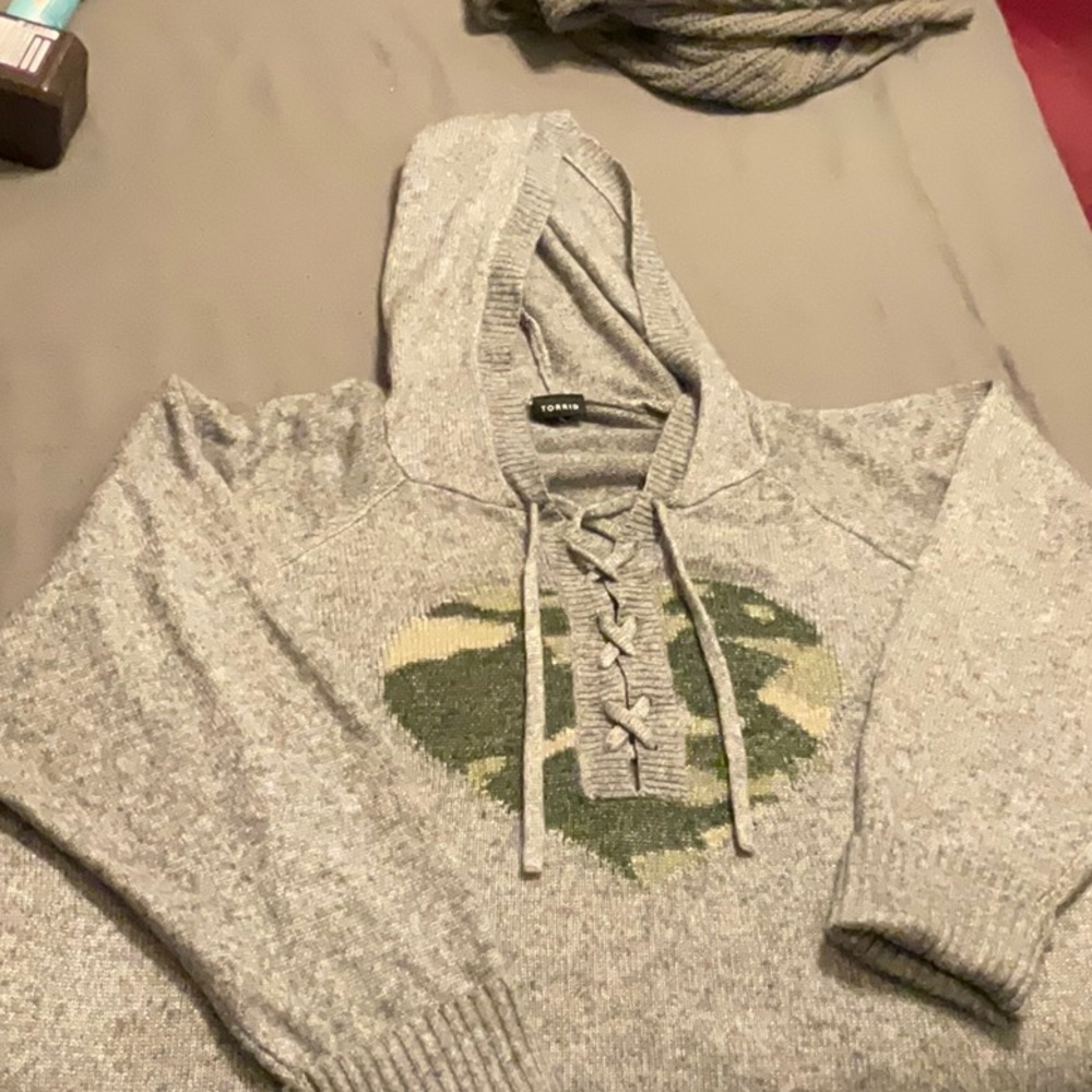 Torrid Knit Sweater Grey